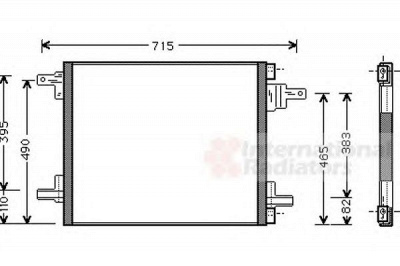 VAN WEZEL 30005345 -  Конденсатор, кондиционер